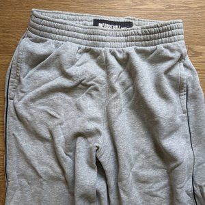 Nike Basketball Gray Warm Baggy Long Cotton Sweatpants